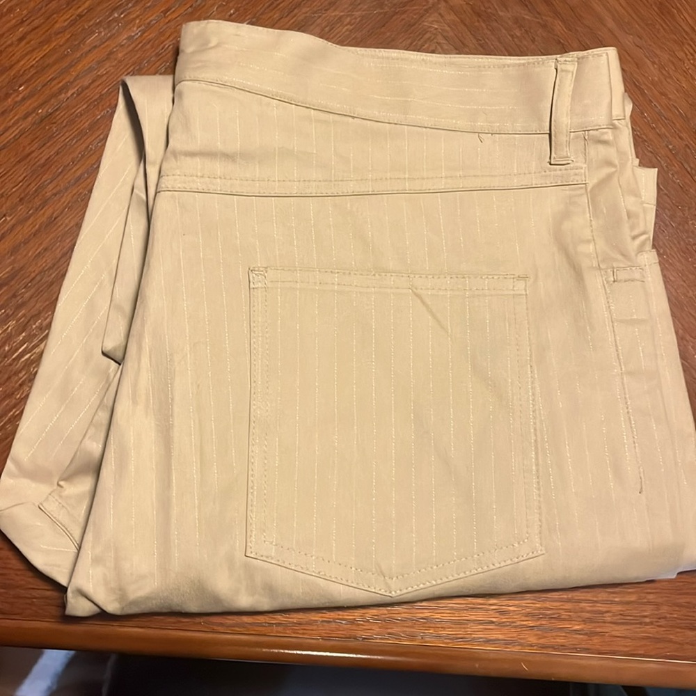 Tan Striped Pants Emanuel Ungaro